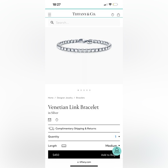 Tiffany and Co -Venetian Link Bracelet. - Picture 6 of 7